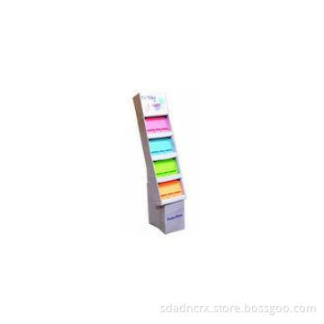 4 Tiers corrugated Cardboard Floor Displays Stands For Shop